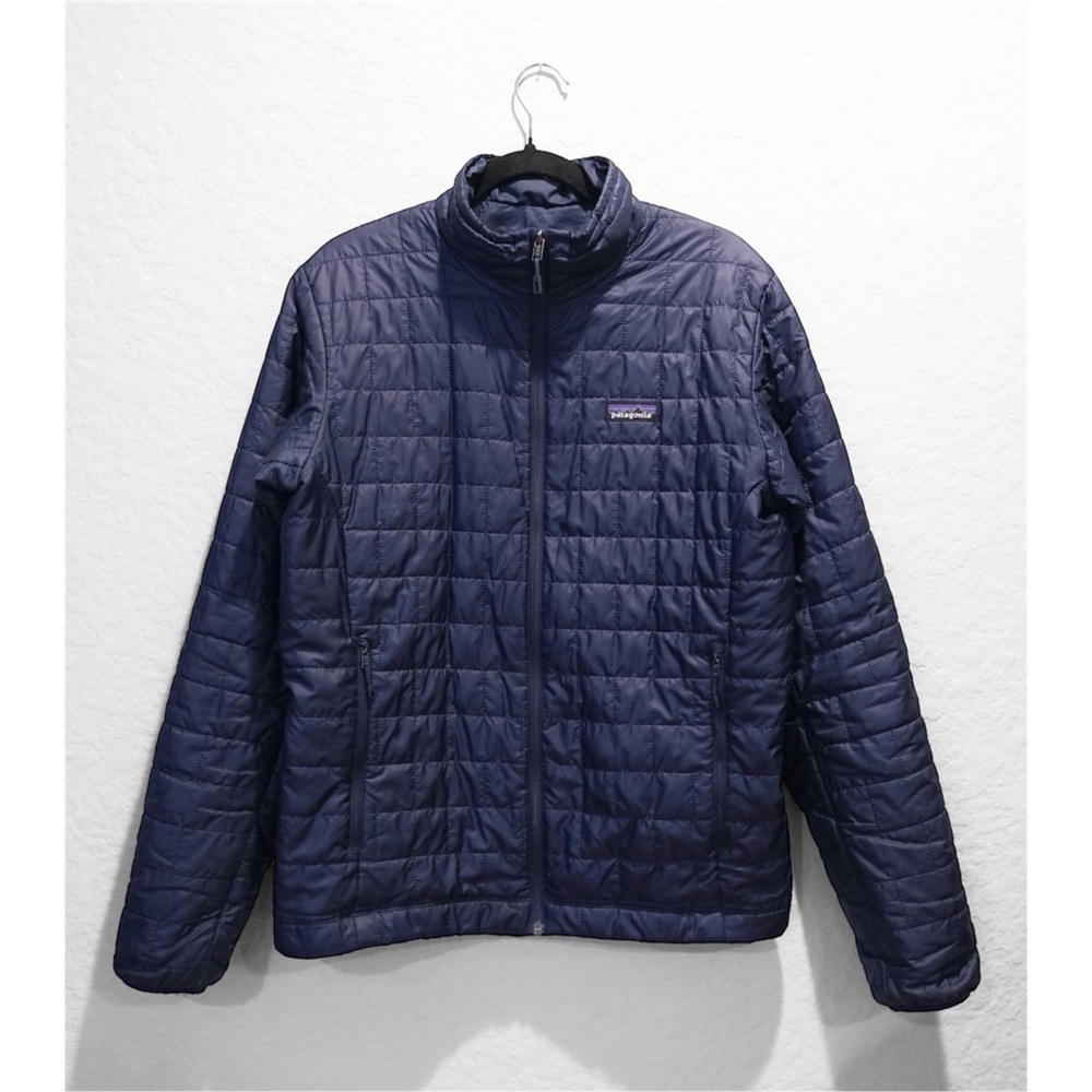 Patagonia Nano Puff Insulated Jacket Men’s M Blue Zip Embroidered Liftoff 2020